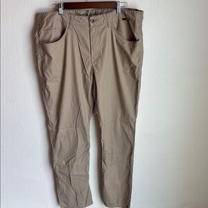 TRAVISMATHEW Mens Khaki Tech Pants Lightweight 38x34